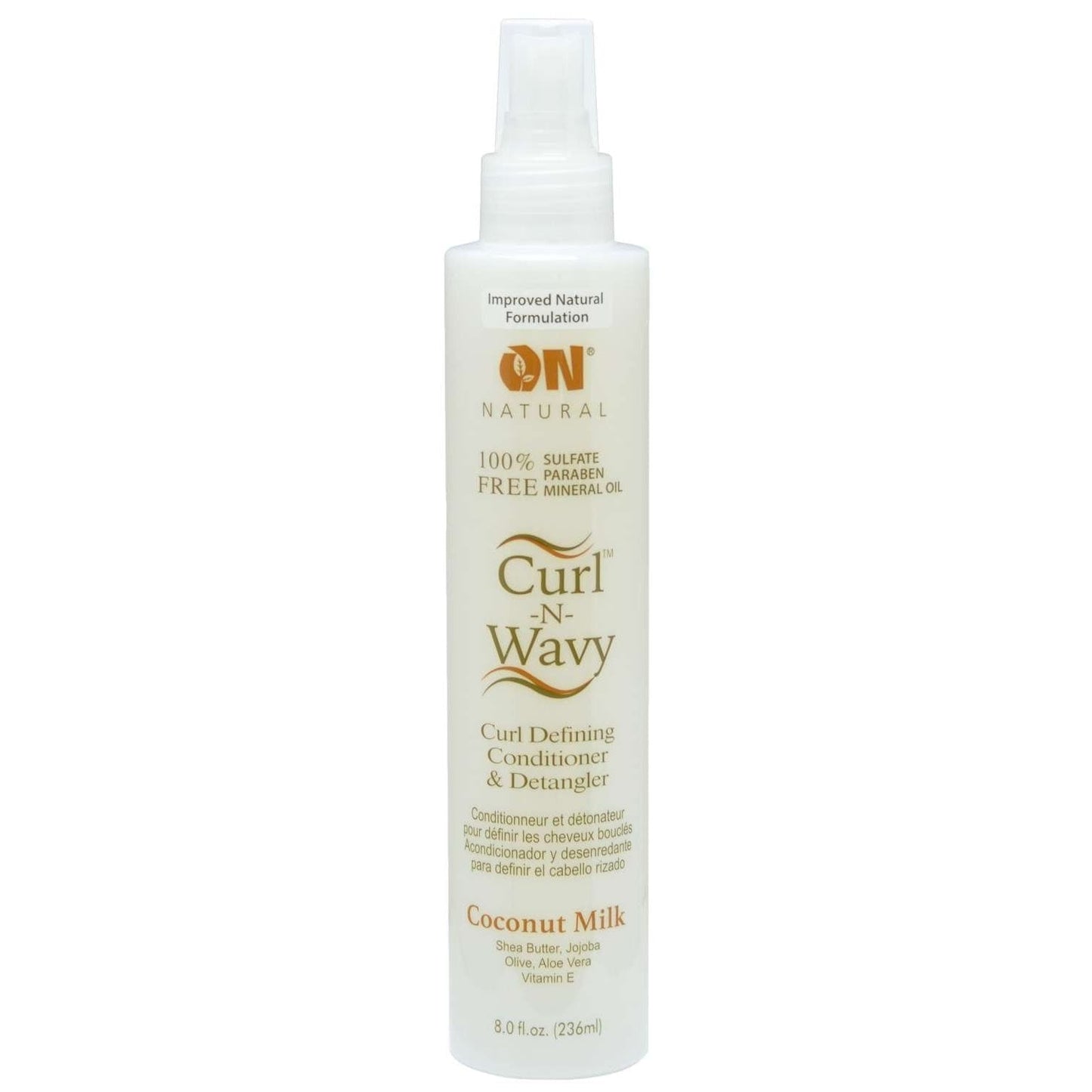 On Natural Curl-N-Wavy Coconut Milk Detangler